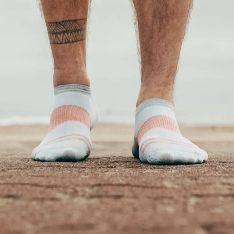 Rockay Agile Running Sock - Light Grey Papaya-3