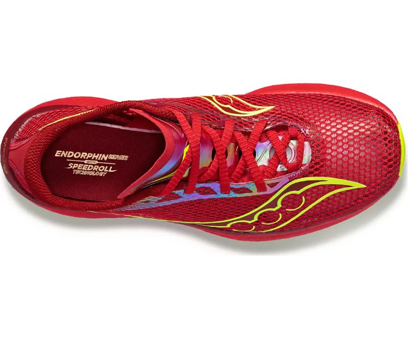 Saucony Endorphin Pro 3 Road Running Shoes - Red Poppy-2