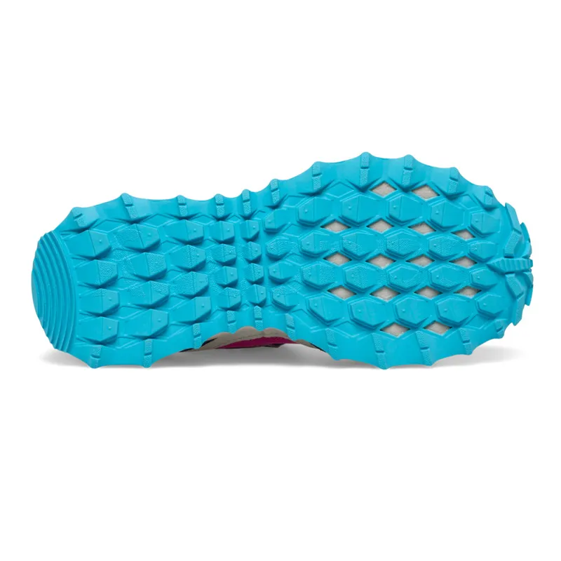Saucony Girls Peregrine 12 Shield Trail Running Shoes - Navy Pink Turquoise - Size 4-1