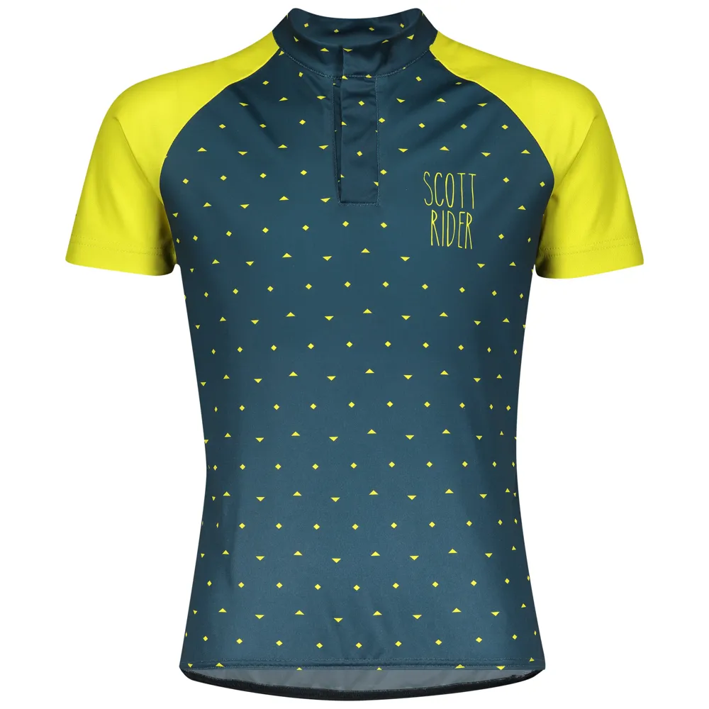 Scott RC Jr Team Jersey - Nightfall Blue Lemongrass Yellow