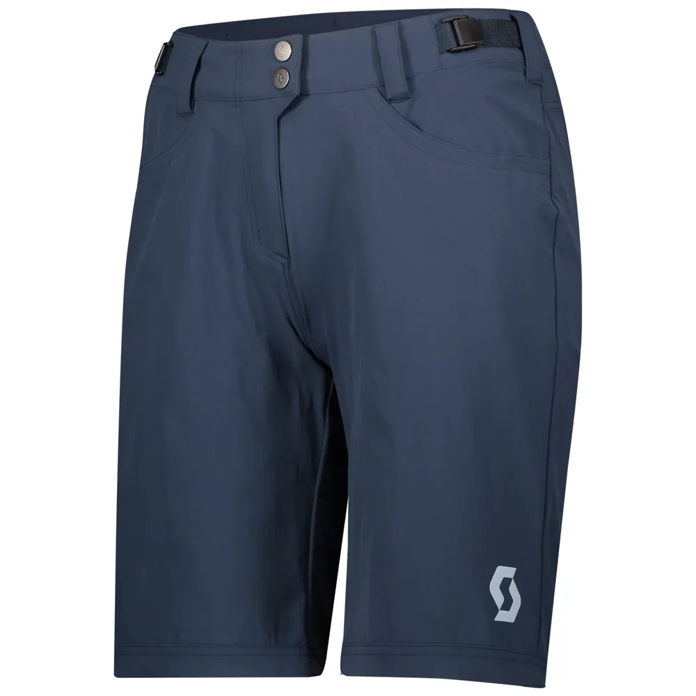 Scott Trail Flow Womens Shorts with Pad - Midnight Blue