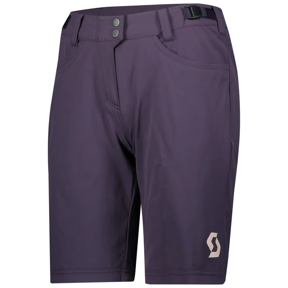 Scott Trail Flow Womens Shorts with Pad - Dark Purple