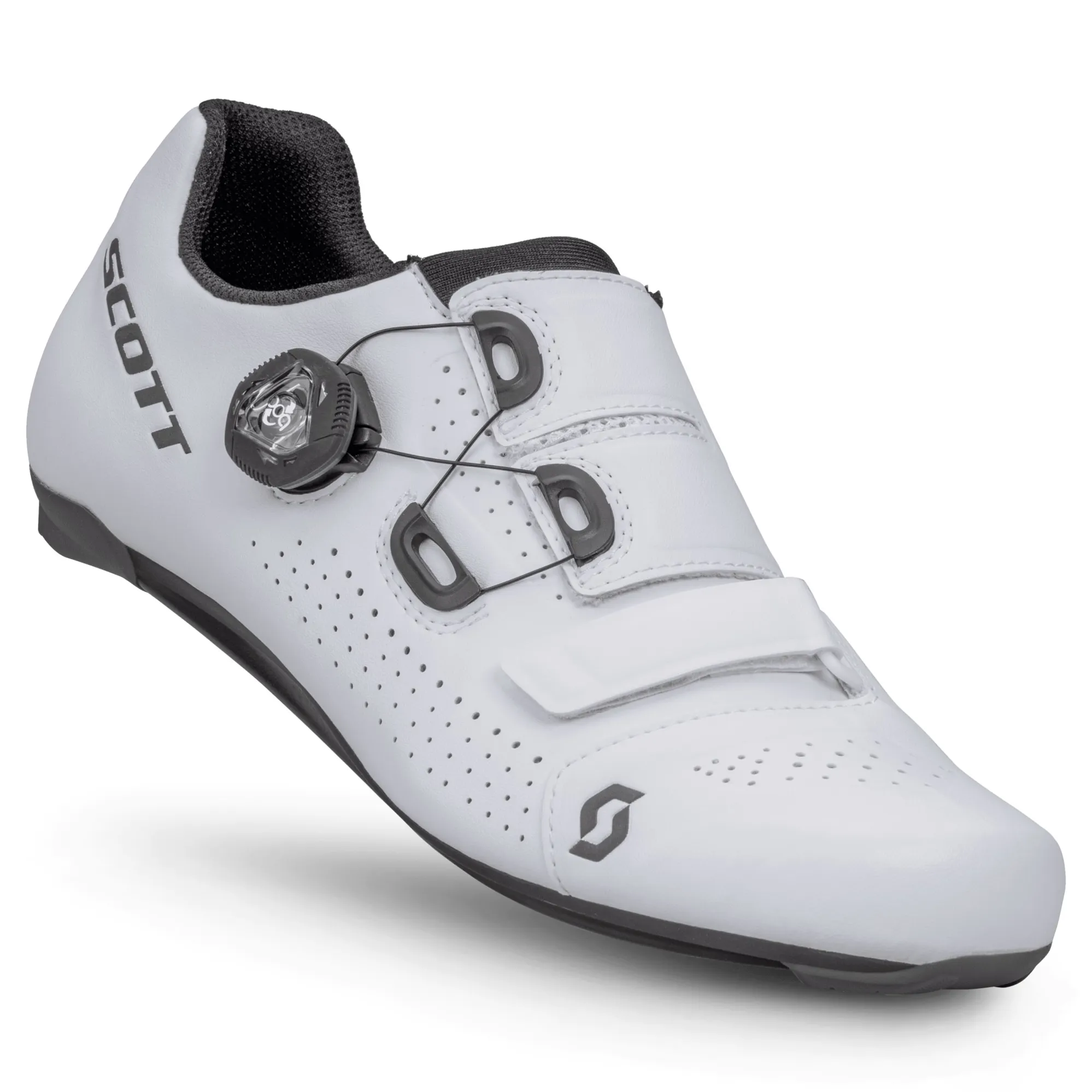 Scott Team BOA Road Cycling Shoes White Black Run and Ride