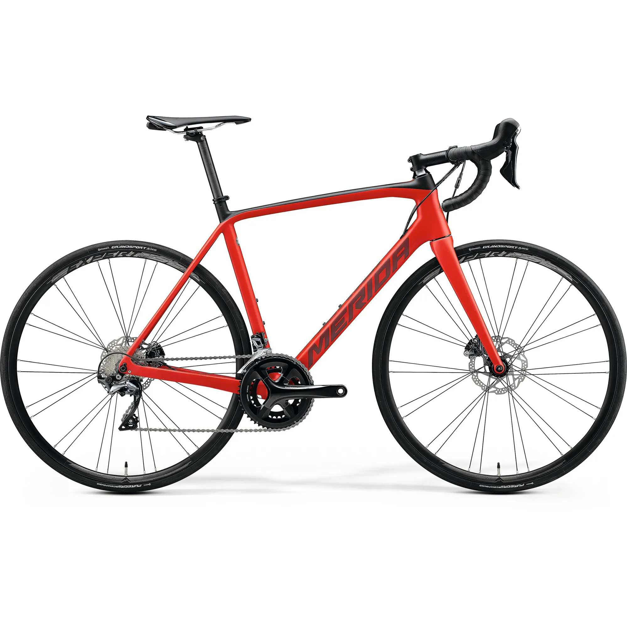 2021 Merida Scultura Disc 5000 Road Bike Red Run and Ride
