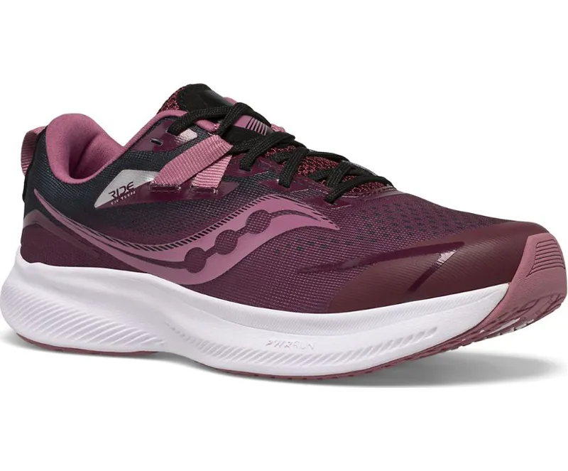 Saucony Ride 15 Girls Road Running Shoe - Sundown - Size 4-1