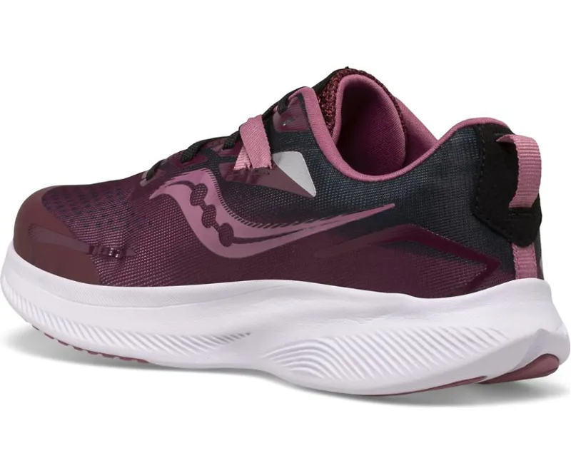 Saucony Ride 15 Girls Road Running Shoe - Sundown - Size 4-2