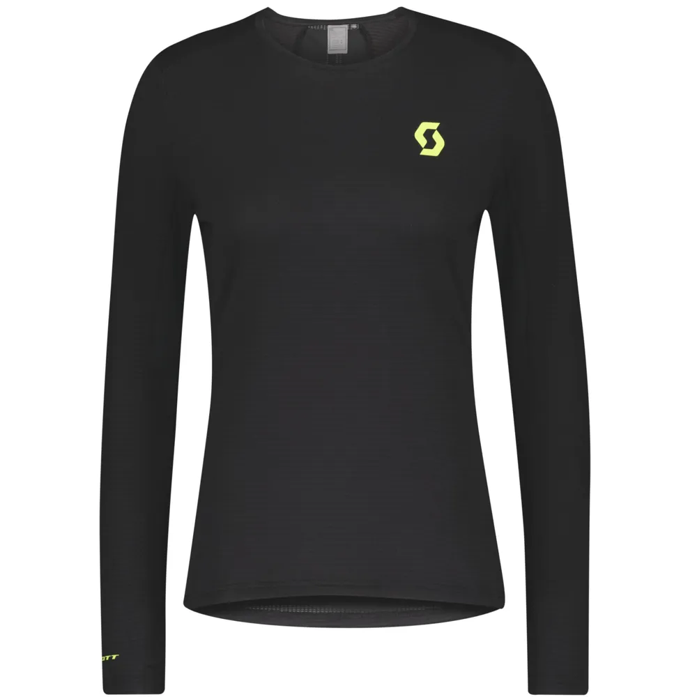 Scott RC Run Womens Long Sleeve Shirt - Black Yellow