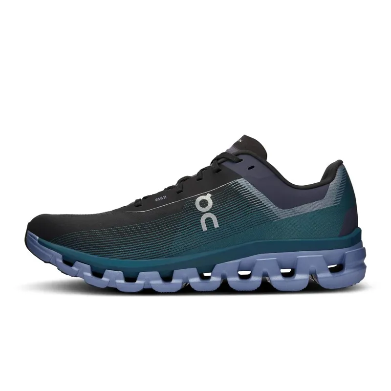 On Running Cloudflow 4 Road Running Shoes - Black Storm-2