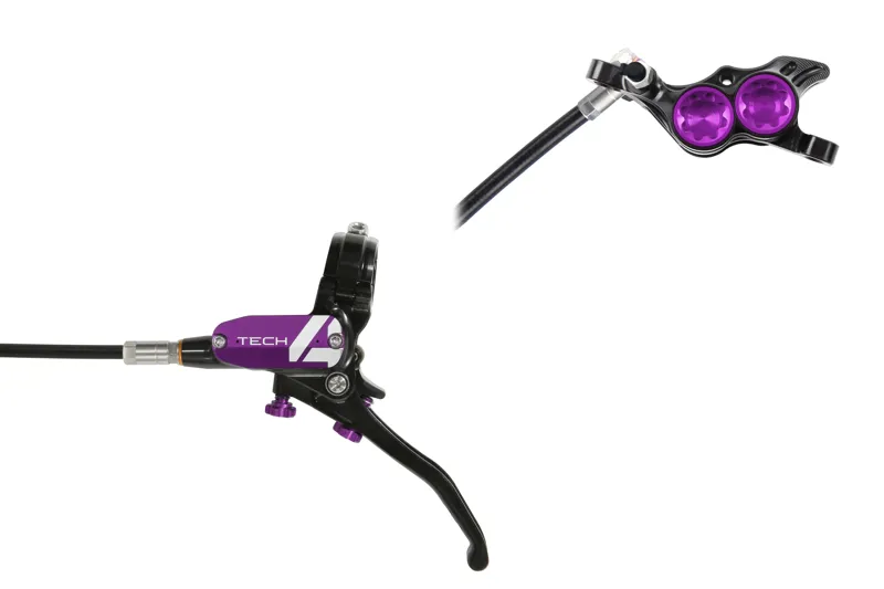 Hope Tech 4 E4 Brake - No Rotor - Black Purple
