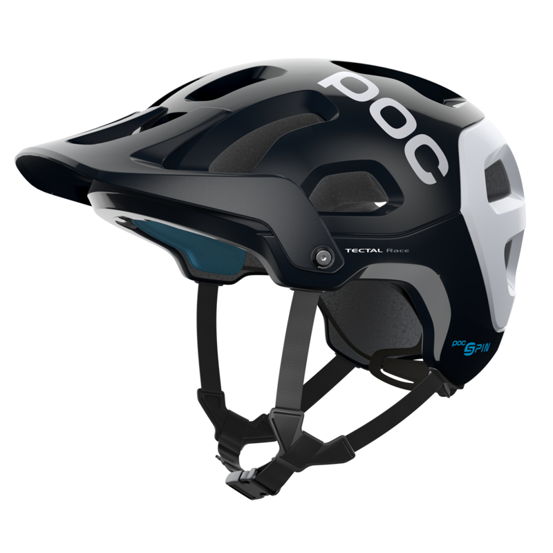 POC Tectal Race SPIN MTB Helmet - Uranium Black Hydrogen White-2