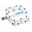 DMR Vault Flat Mountain Bike Trail Pedal White Silver