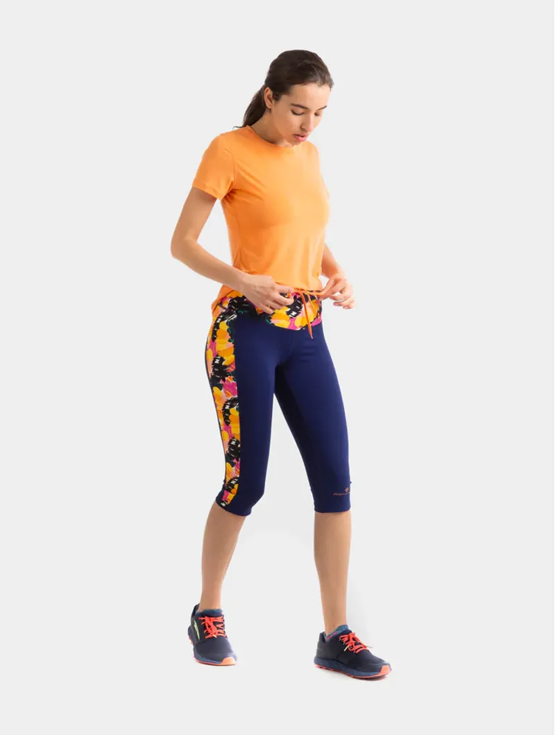 Ronhill Womens Life Tencel Short Sleeved Tee - Peach Marl-2