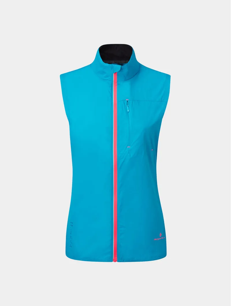 Ronhill Womens Tech LTW Gilet - Azure Hot Pink