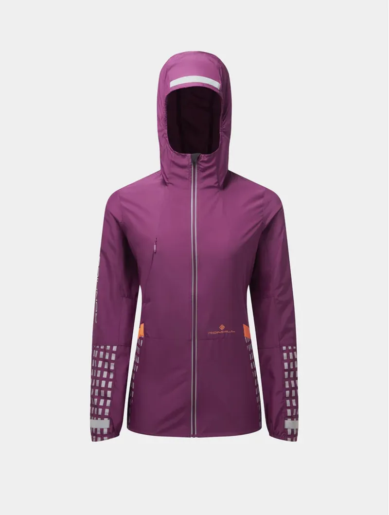 Ronhill Womens Tech Afterhours Jacket - Grape Mango Reflect