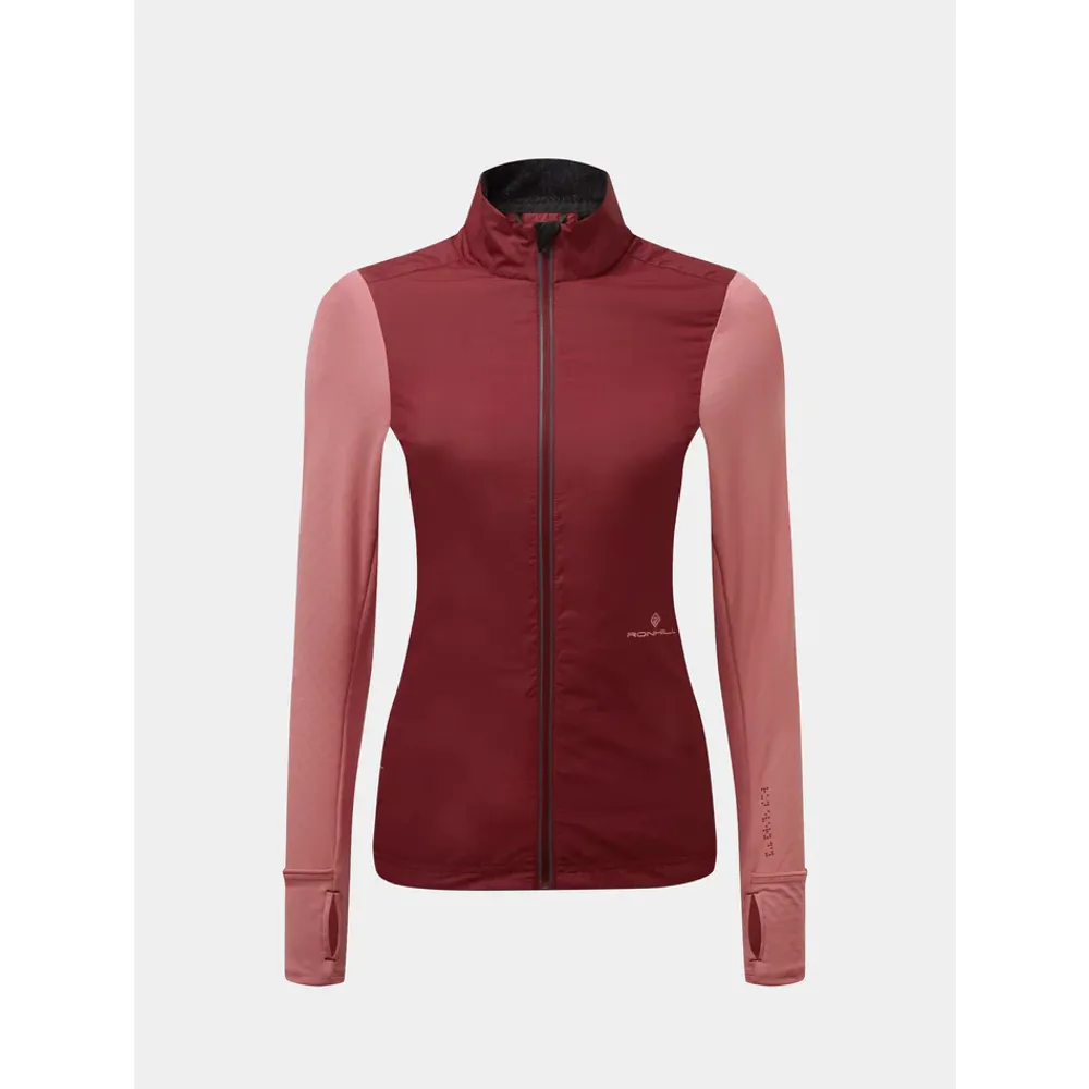 Ronhill Womens Tech Hyperchill Jacket - Cabernet Blush