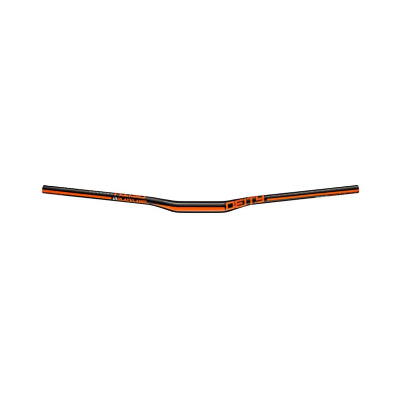 Deity Blacklabel Aluminium Handlebar 31.8mm Bore 15mm Rise: Black/ORANGE 800mm