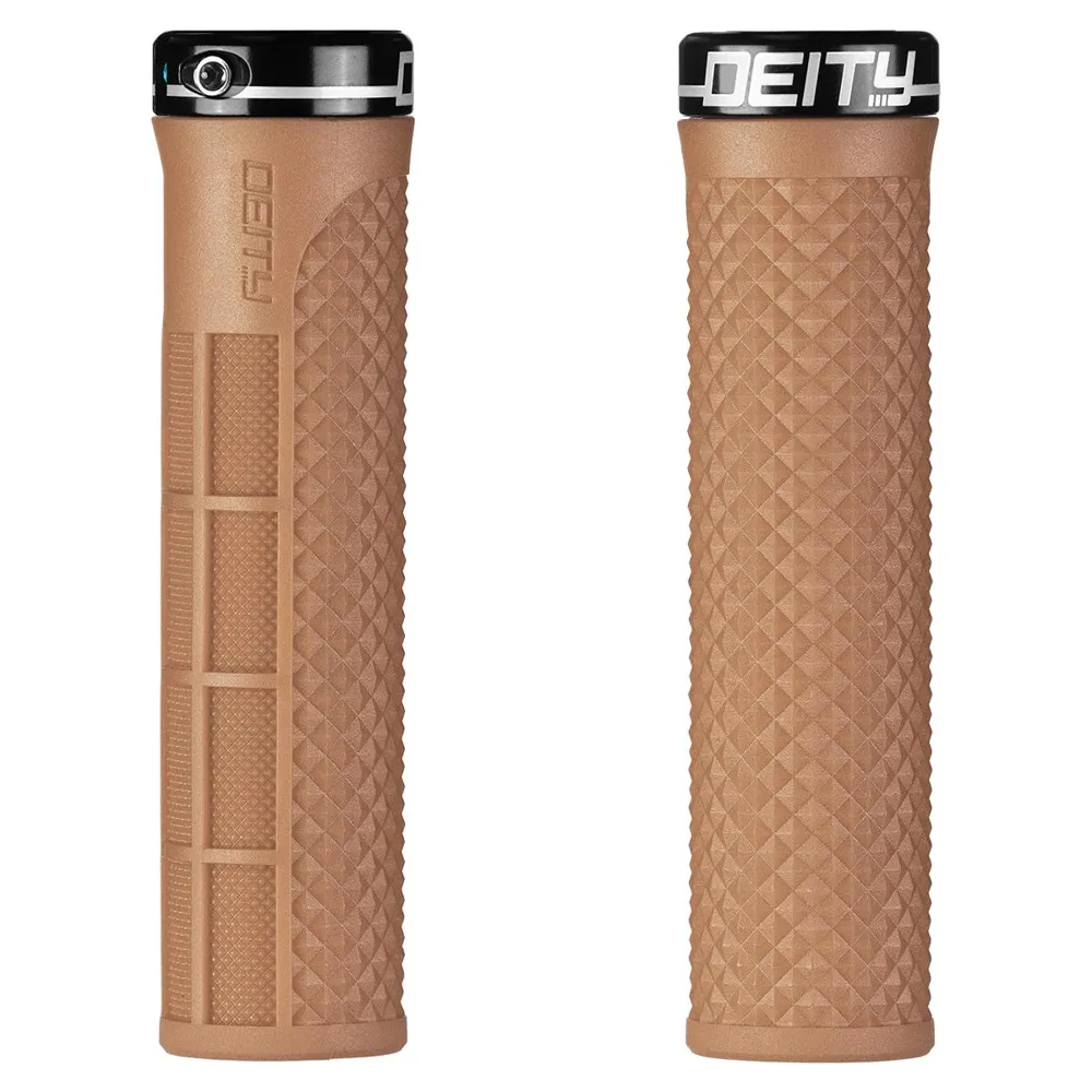 Deity Lockjaw Grips - Gum Brown