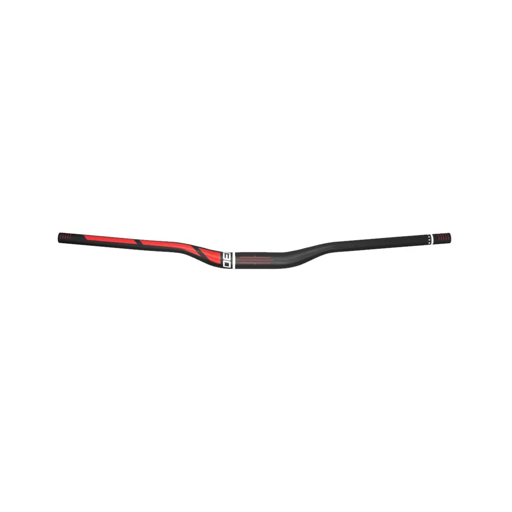 Deity Topside Aluminium Handlebar 35mm Bore 25mm Rise: Black/RED 800mm