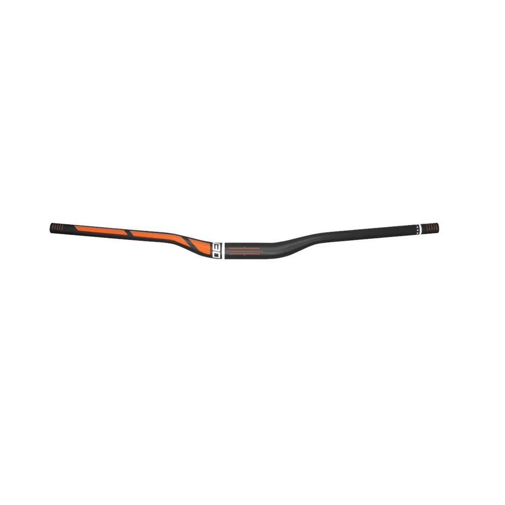Deity Topside Aluminium Handlebar 35mm Bore 25mm Rise: Black/ORANGE 800mm