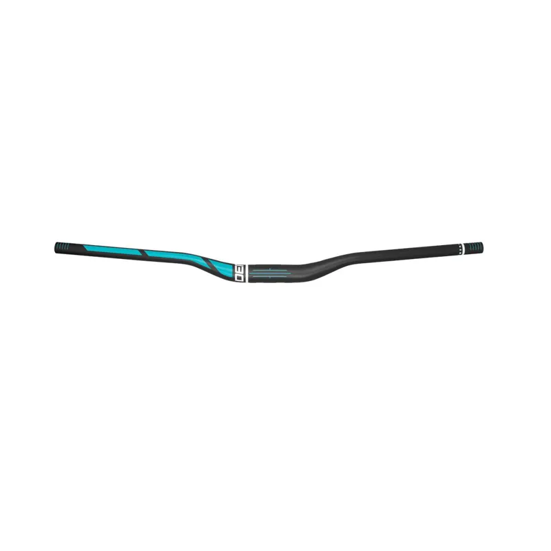 Deity Topside Aluminium Handlebar 35mm Bore 25mm Rise: Black/Blue 800mm-1