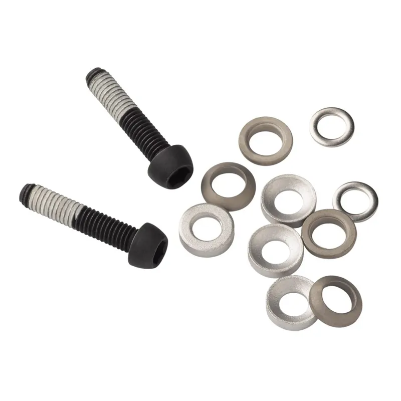 SRAM Spares Brake Mount - Bracket Mounting Bolts - Stainless T25 17mm 2 Pcs - Flat Mount Caliper