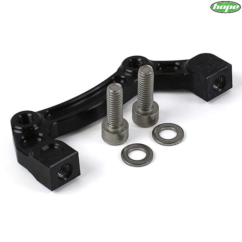 Hope disc brake mount N - Post Caliper to IS F-200mm R-180mm - Black