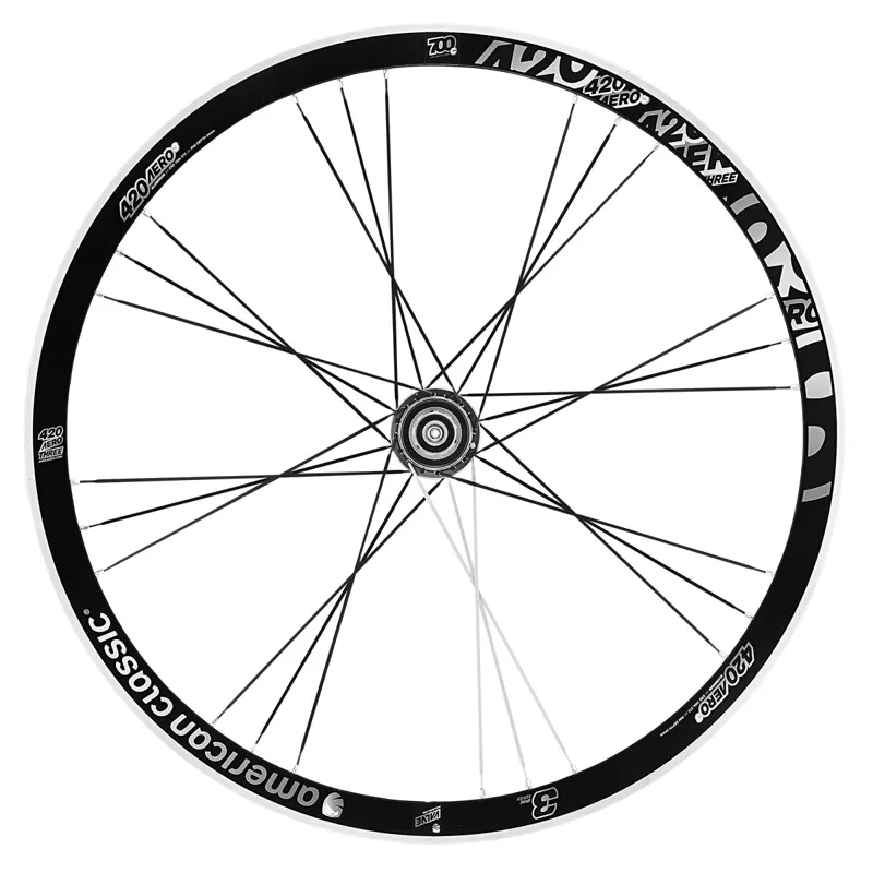 American Classic 420 Aero 3 Clincher Road Wheelset-1