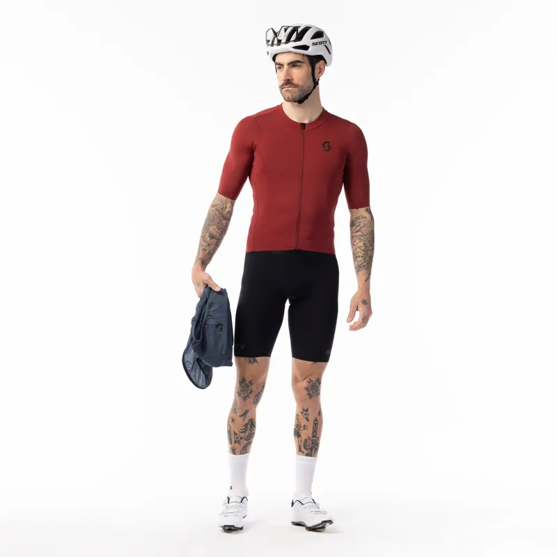 Scott Ultd Training Jersey Short Sleeved Jersey Wood Red-3