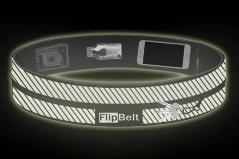 FlipBelt Reflective Running Belt Black Medium-1
