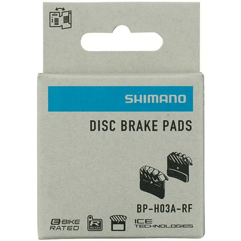 Shimano BRBX H03A Resin Brake Pad And Spring Alloy Back W Fin Black pair-2