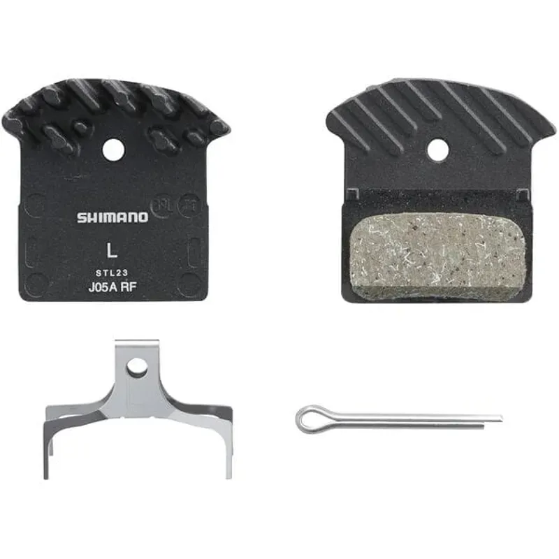 Shimano BRBX J05A Resin Pad Alloy Back W/ Fin Black one size
