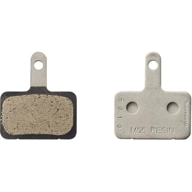 Shimano M05 disc pads and spring steel back resin