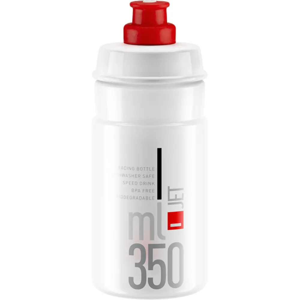 Elite Jet Youth 350ml Water Bottle - White