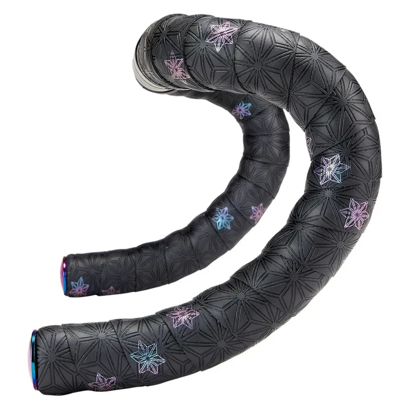 Supacaz Sticky Kush Galaxy Bar Tape Oil Slick + Oil Slick Plugs