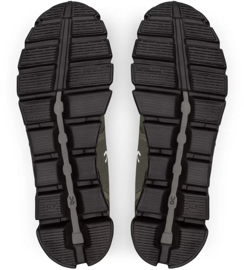 On Cloud 5 Waterproof Road Running Shoes - Olive Black-3