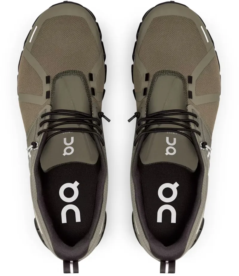 On Cloud 5 Waterproof Road Running Shoes - Olive Black-4