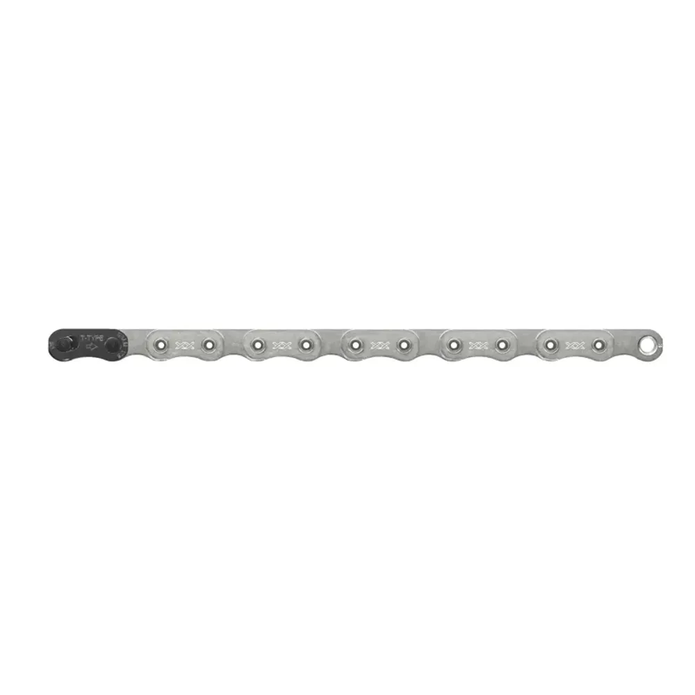 Sram Chain Xx T-Type Eagle Hollowpin 126 Links W/Powerlock T-Type Pvd 1pc 2023: SILVER 12 speed