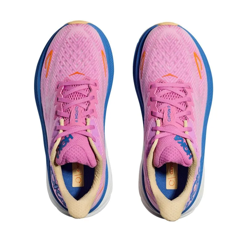 Hoka Womens Clifton 9 Road Running Shoes - Cyclamen Sweet Lilac-2
