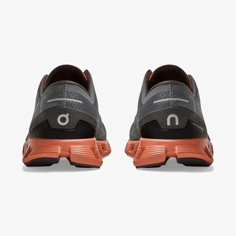 On Cloud X Road Running Shoe - Rust Rock-4
