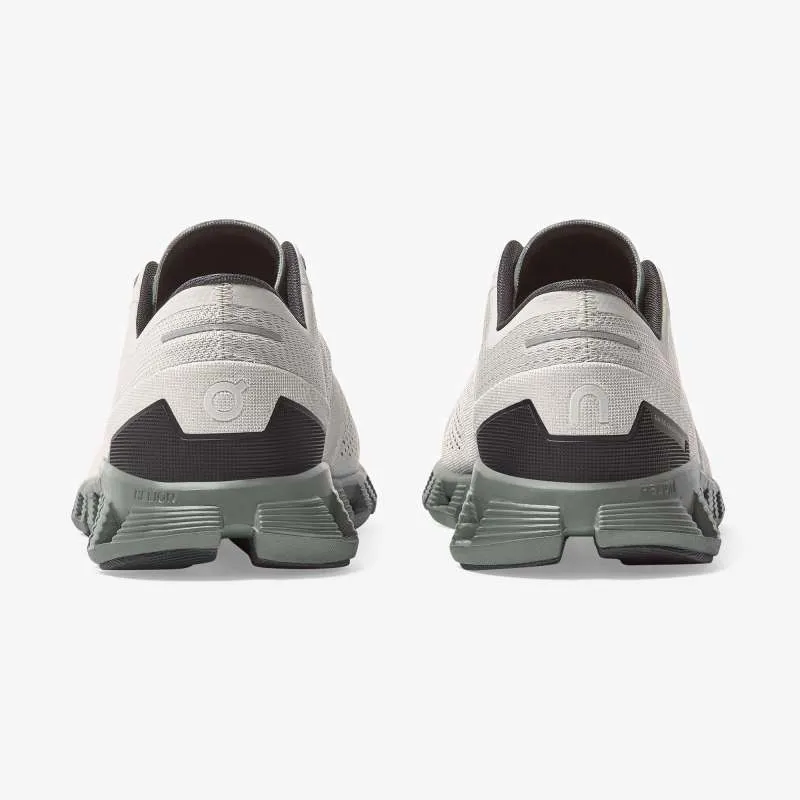 On Cloud X Road Running Shoe - Glacier Olive-4