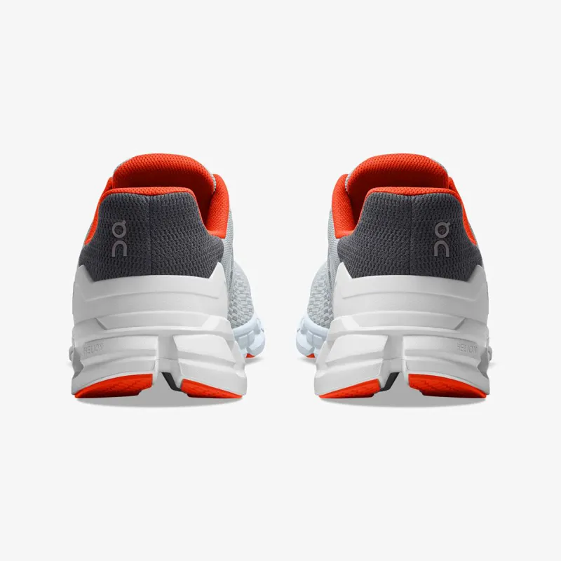 On Cloudflyer Mens Road Running Shoe - Glacier Flame-4