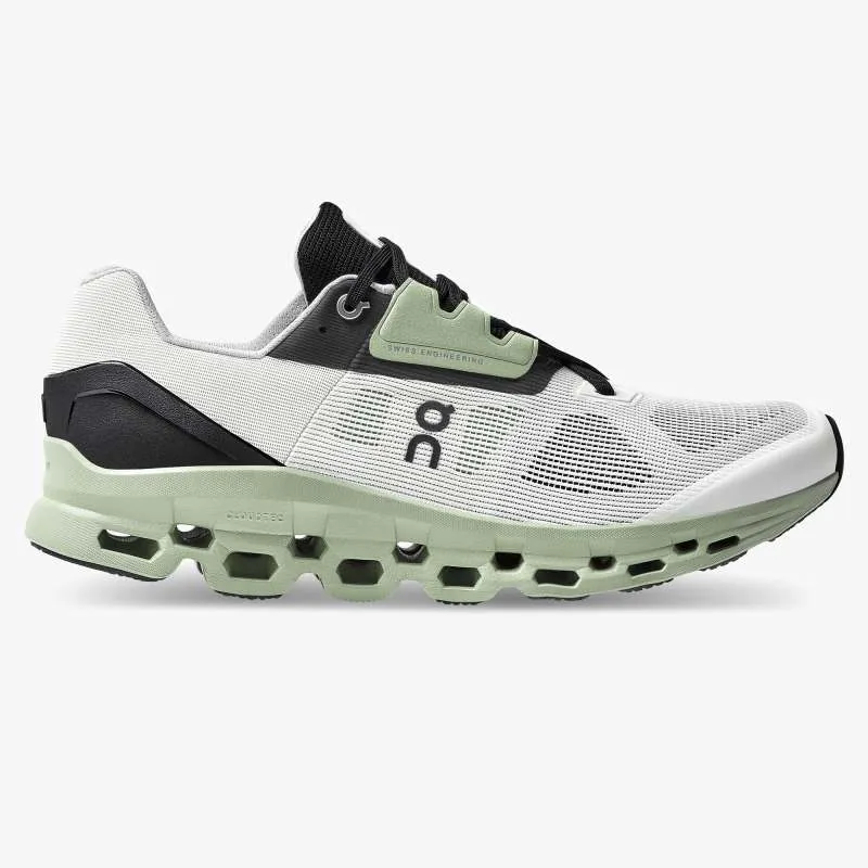 On Cloudstratus V2 Road Running Shoes - White Black - Run Ride