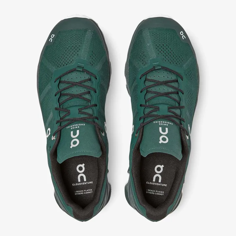 On Cloudventure Trail Running Shoes - Evergreen White-1