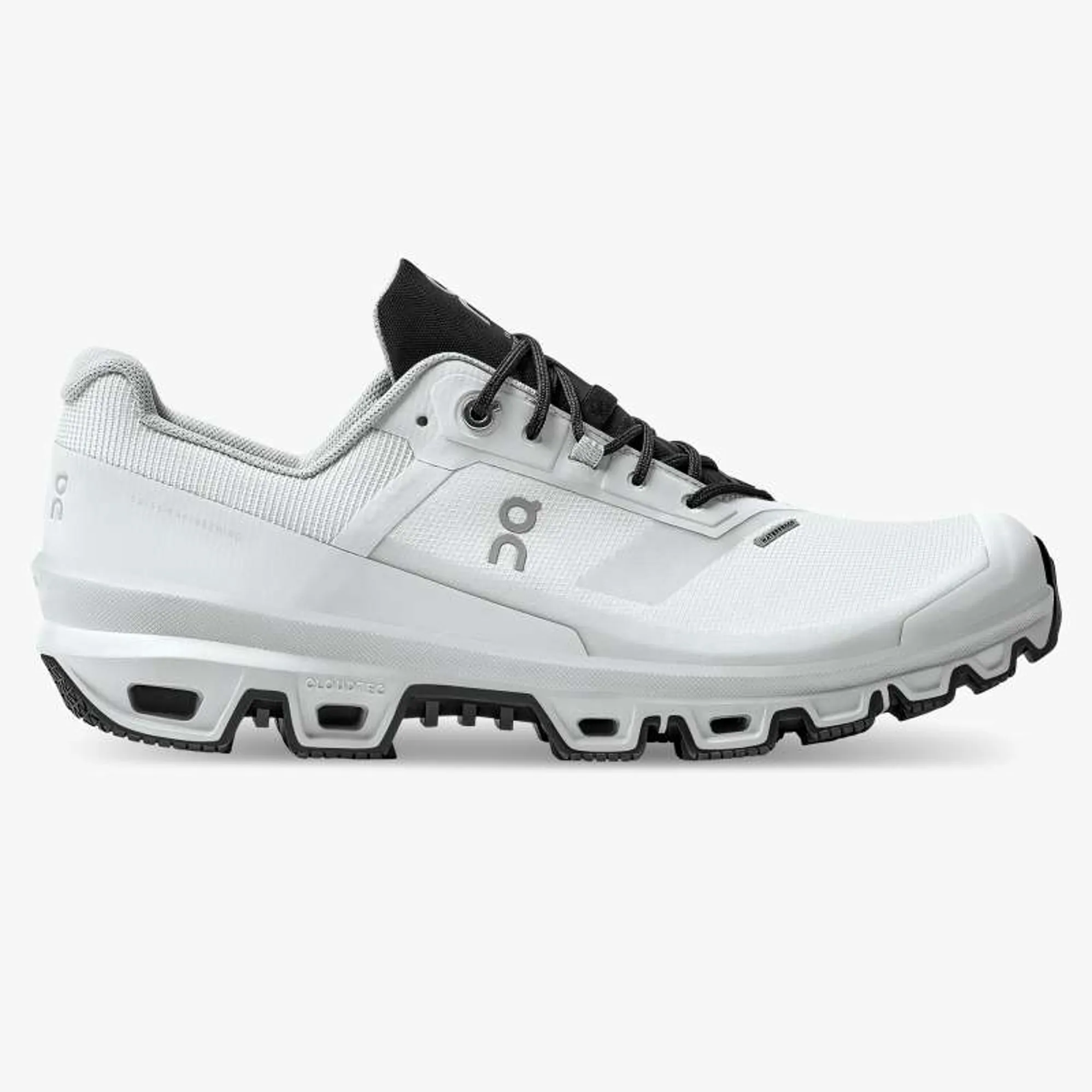 On Cloudventure Waterproof Trail Running Shoe Glacier Black