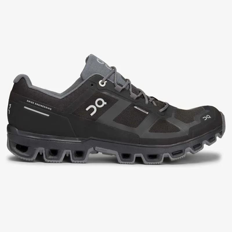 On Cloudventure Waterproof Trail Running Shoe - Black Graphite