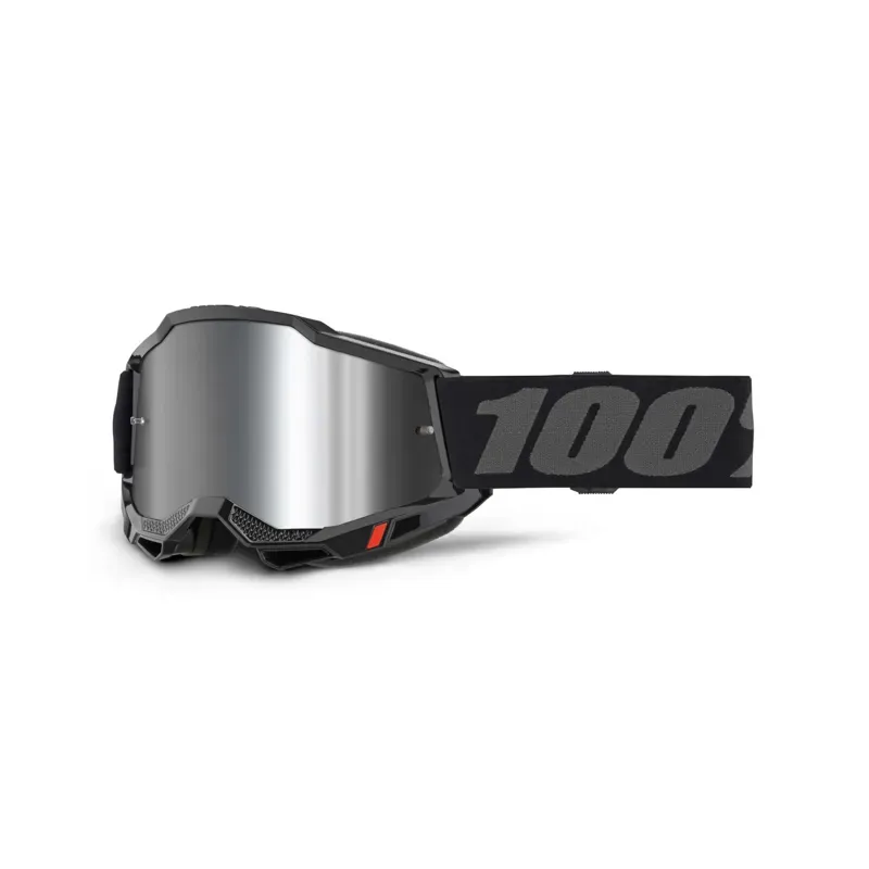 100% Accuri 2 Goggles - Black Mirror Silver Lens
