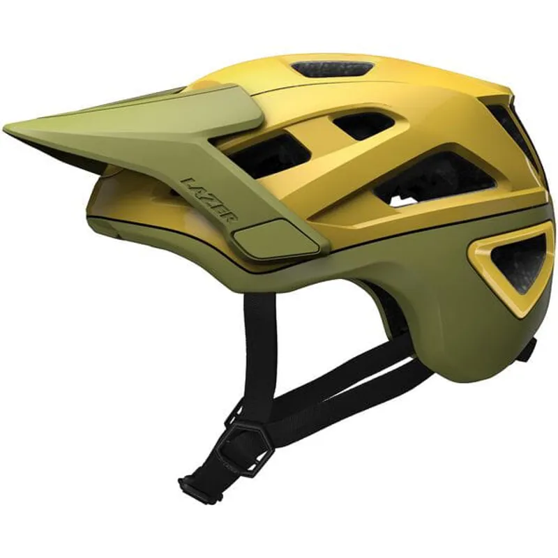 Lazer Jackal KinetiCore Mountain Bike Helmet Gold Green-2