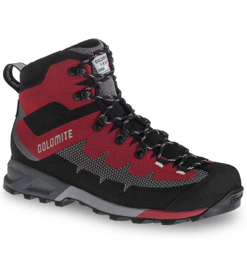 Dolomite Mens Steinbock WT GTX Boots - Pewter Grey Fiery Red