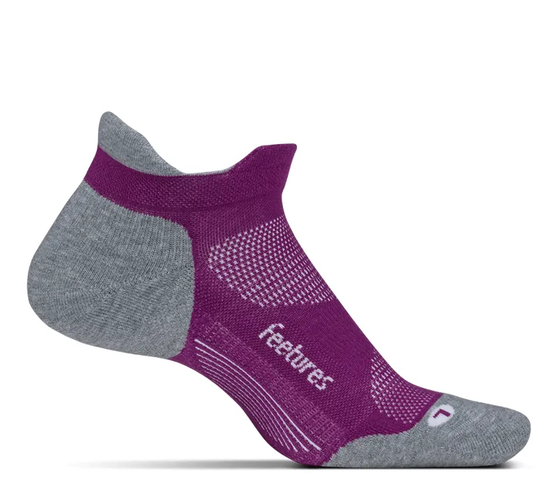 Feetures Max Cushion No Show Tab Running Sock Ruby Small