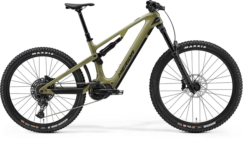 2024 Merida eOne-Sixty 6000 Electric Mountain Bike - Green Black